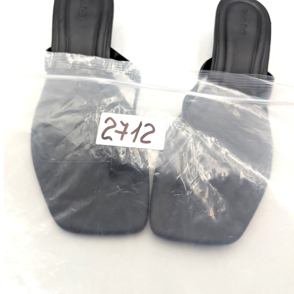 Open Edit Tori Slip-On Kitten Heel Sandal Women's Black Size US9-9.5 - Picture 10 of 10